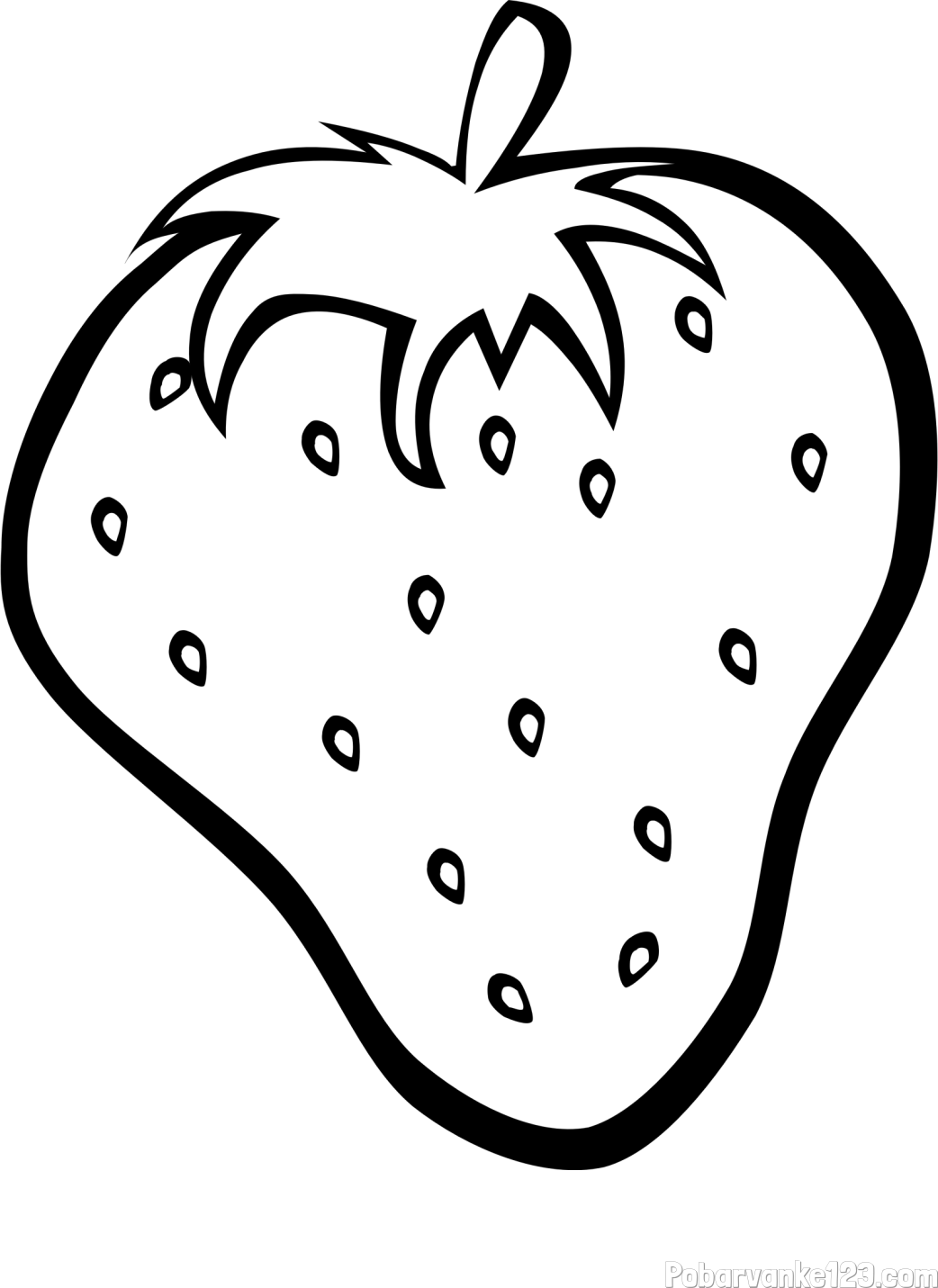 Pobarvanka sočne jagode