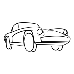 Pobarvanka športnega avtomobila