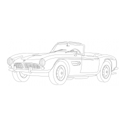 Pobarvnaka starega BMW