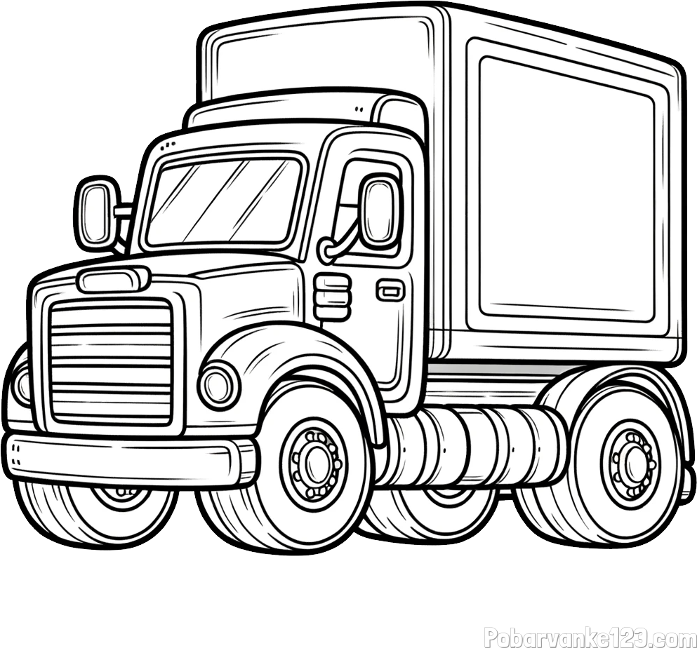 Pobarvanka starega tovornjaka