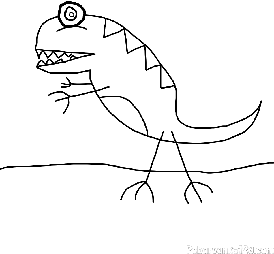 Pobarvanka strašne pošasti 👹