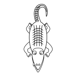 Pobarvanka strašnega krokodila