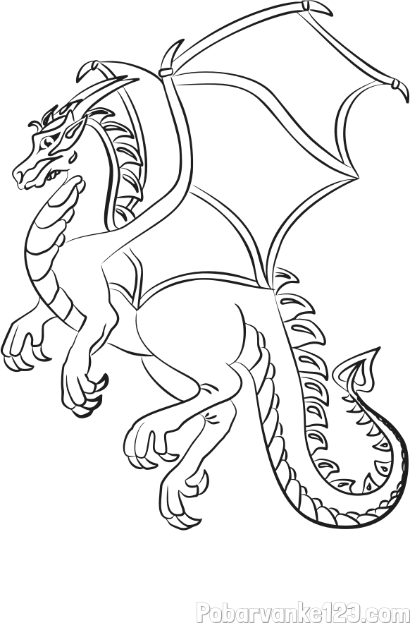 Pobarvanka strašnega zmaja