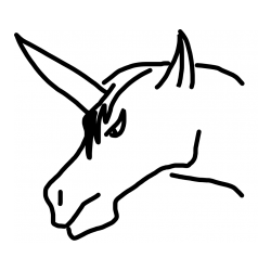 Pobarvanka unicorn