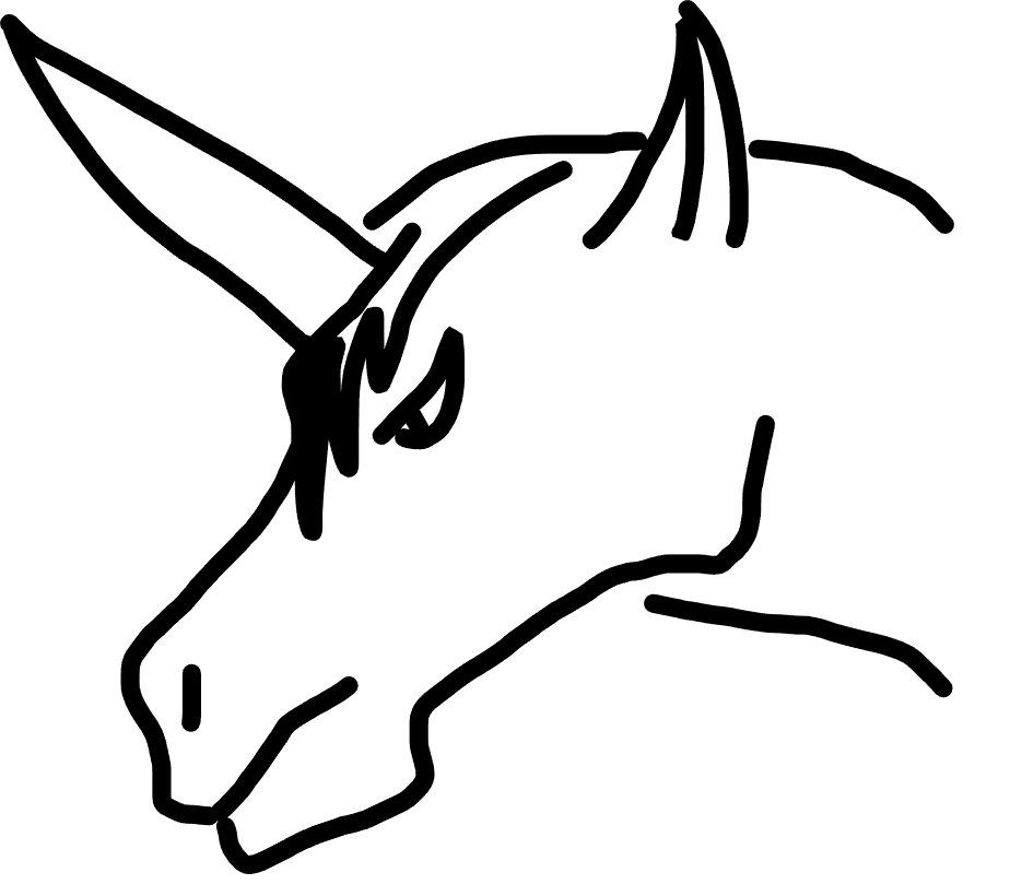 Pobarvanka unicorn