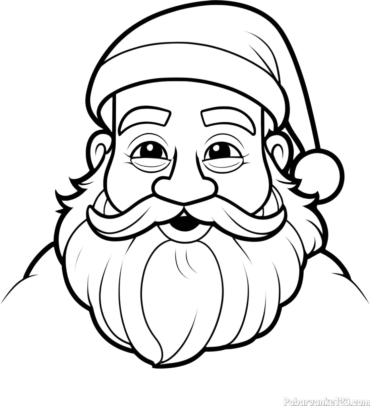 Pobarvanka utrujenega Božička