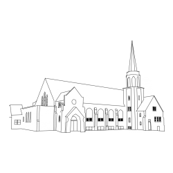 Pobarvanka velike cerkve