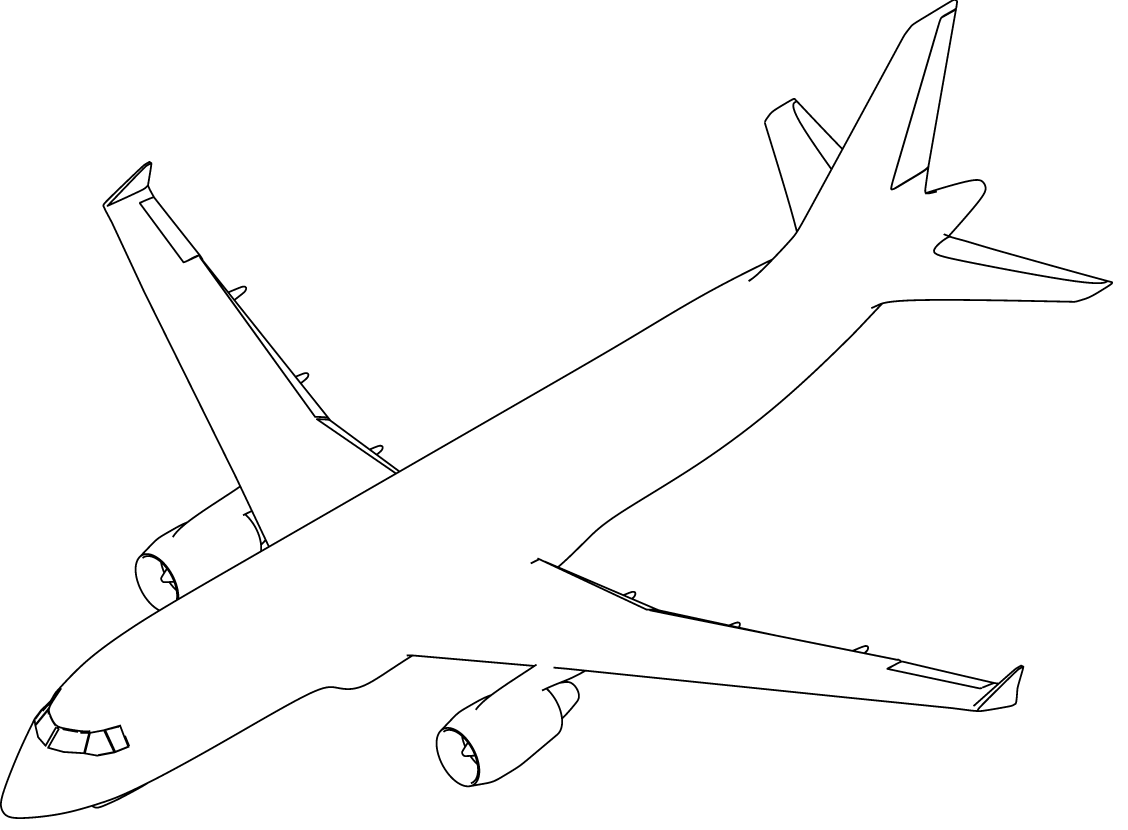 Pobarvanka velikega aviona