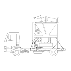 Pobarvanka velikega tovornjaka