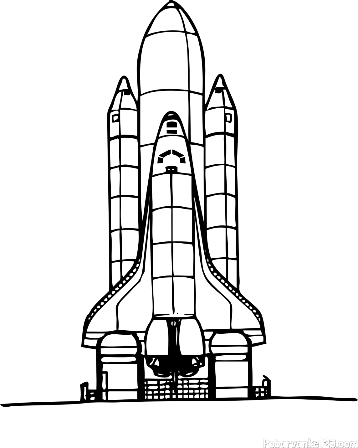 Pobarvanka vesoljskega plovila Space Shuttle