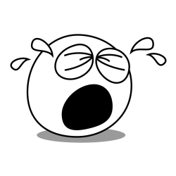 Pobarvanka žalostnega smeška