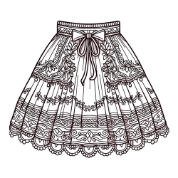 Pobarvanka ženskega krila z mašnico