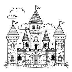 Pobarvnaka velikega gradu