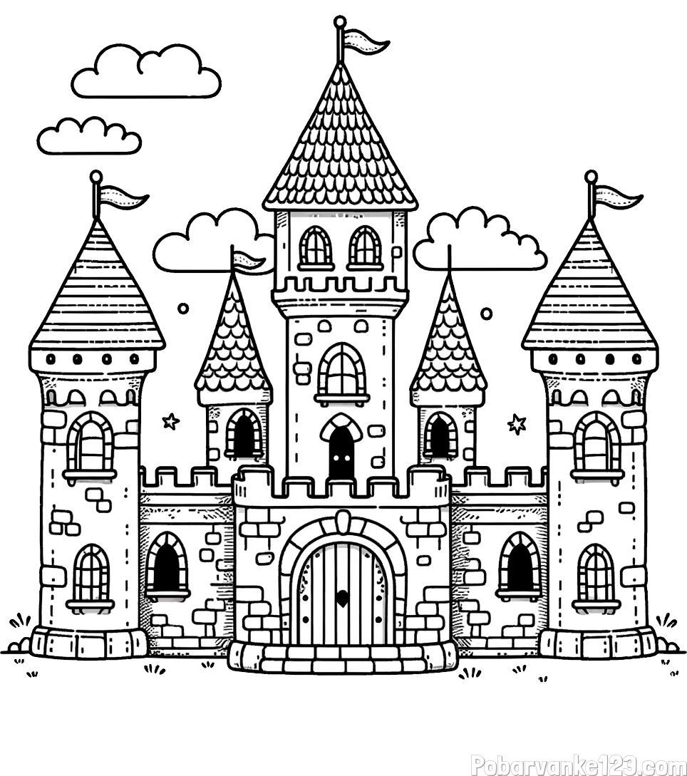 Pobarvnaka velikega gradu