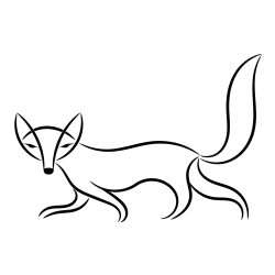 Preprosta pobarvanka lisice