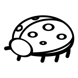 Preprosta pobarvanka pikapolonice