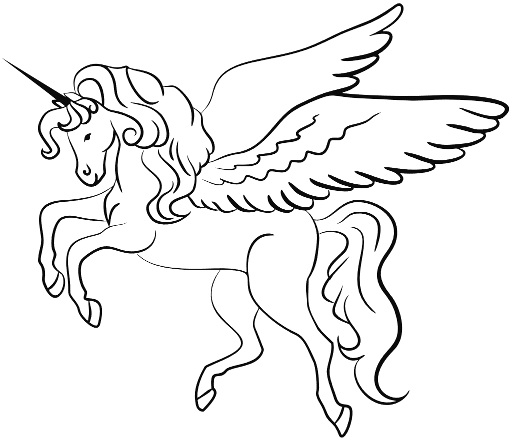 Lepa pobarvanka samoroga