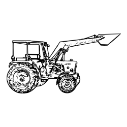 Pobarvanka starega traktorja